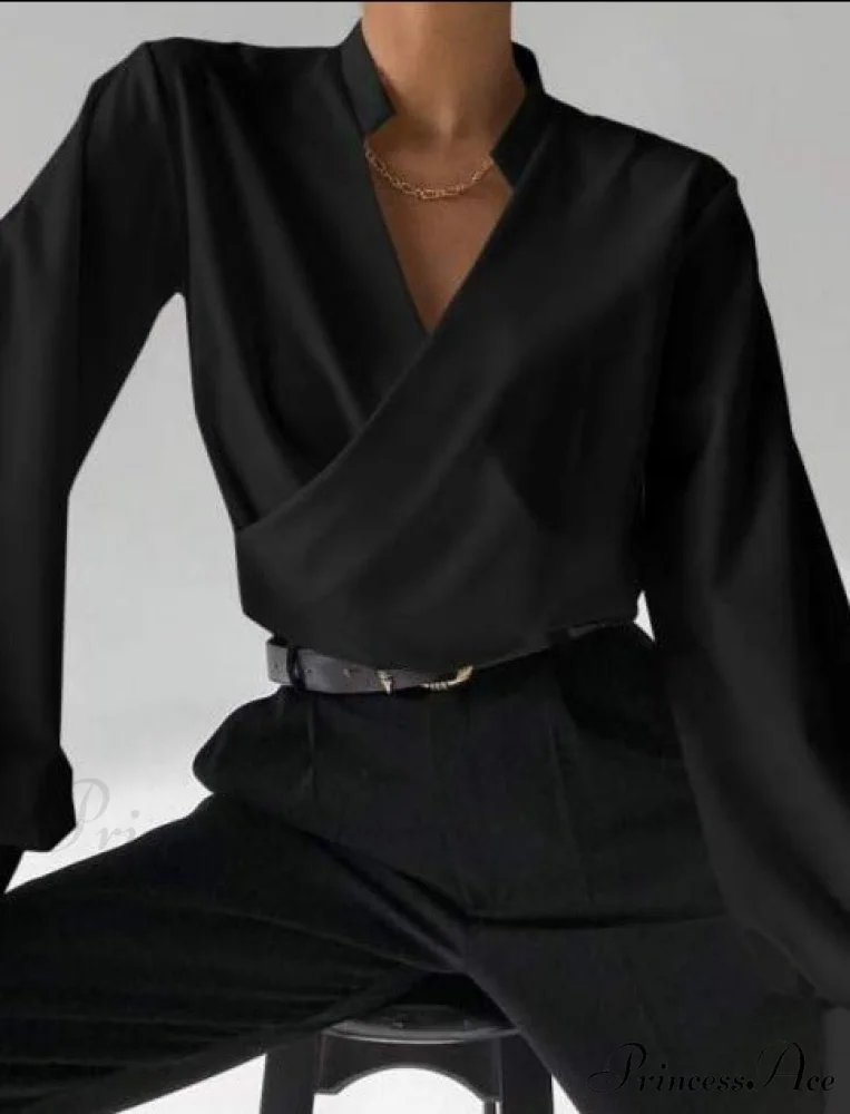 V-NECK SHIRT - TIARA - Image 5