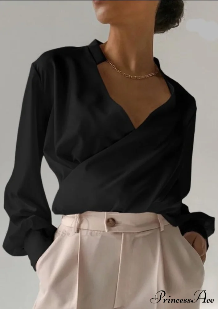 V-NECK SHIRT - TIARA - Image 6