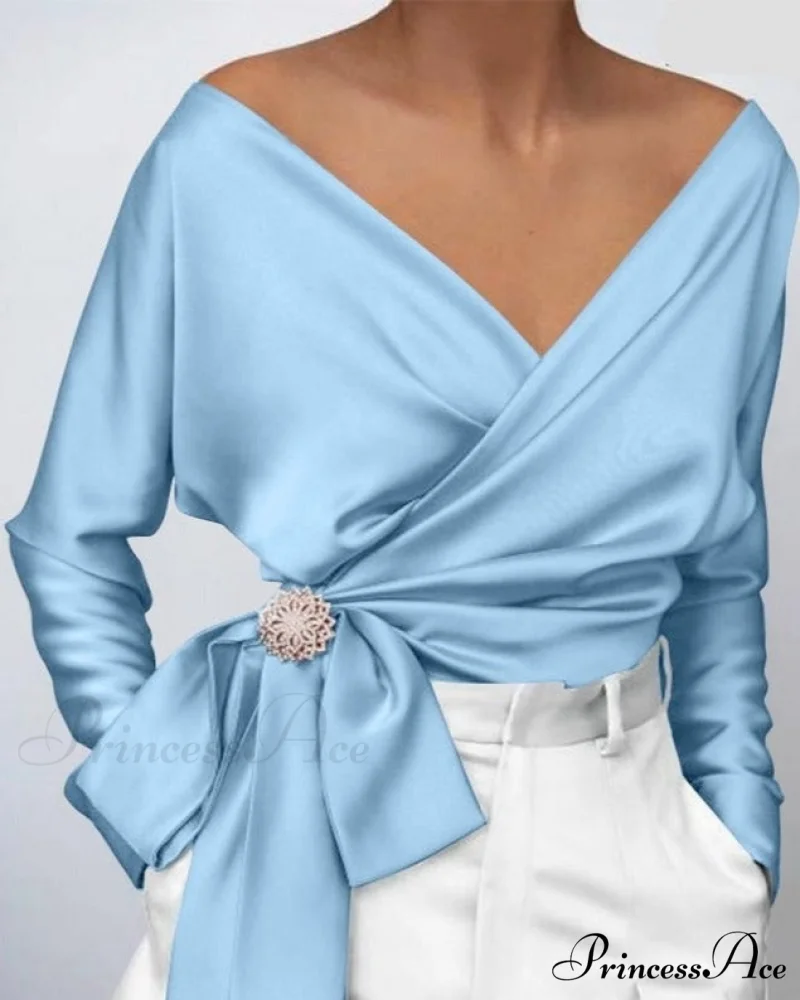 VONDA V-NECK TOP - Plus Size - Image 4