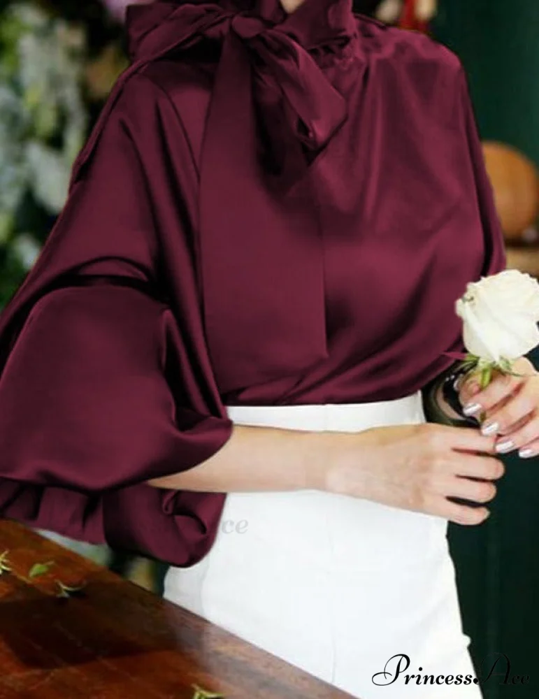 Satin Blouse for Women - Image 2