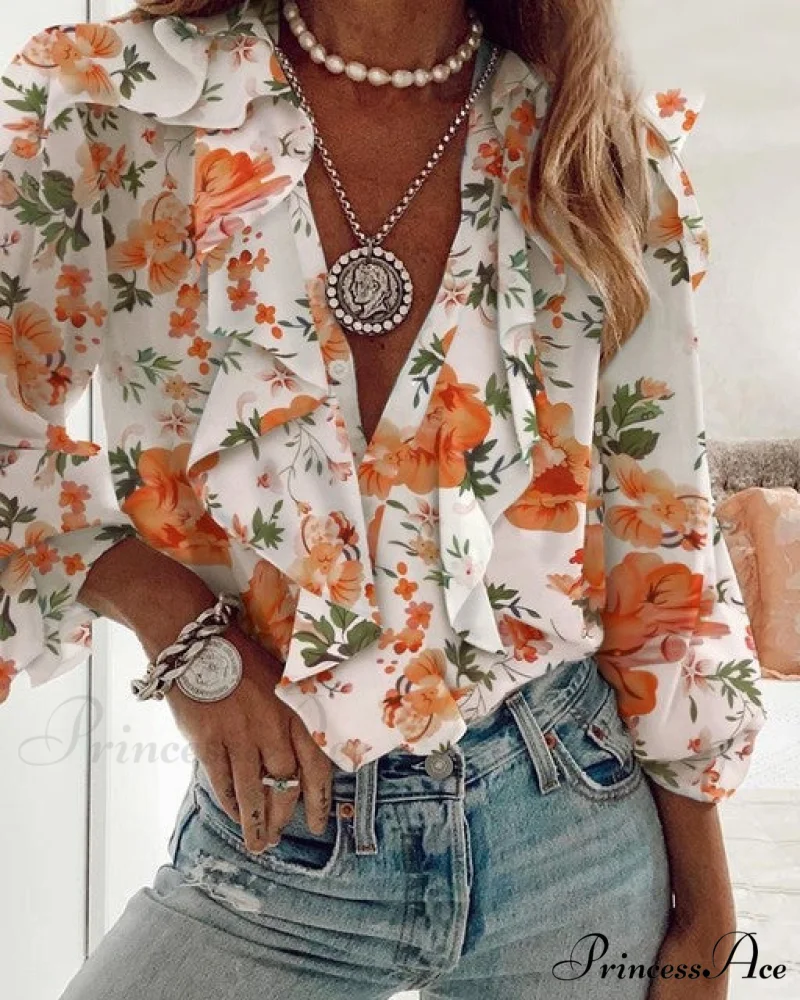 Ruffled Blouse by Vera - Image 4