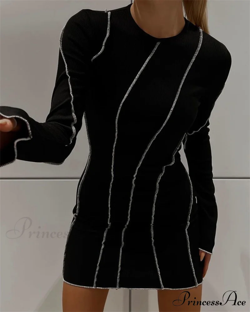 Flared Sleeve Dress - Image 4