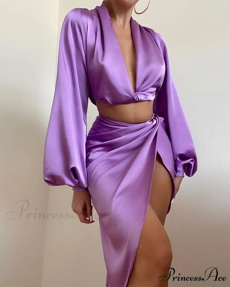 Deep V-neck Plunge Ruched Tight Waist Party Dress for Women - Image 3