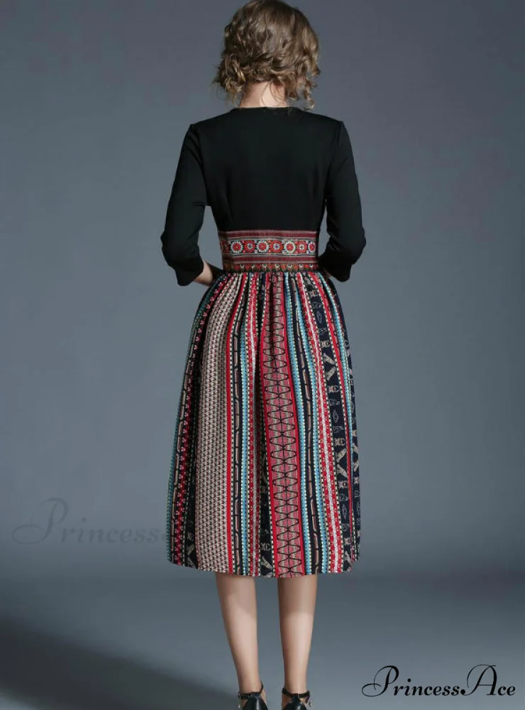 Elegant V-neck Chiffon Long Dress for Office Party - Image 3