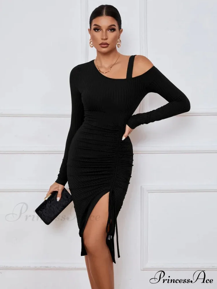 LONG SLEEVE SEXY DRESS - Image 6