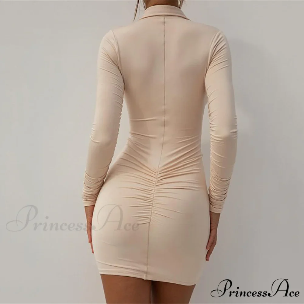 Vintage Single-breasted Mini Dress for Summer - Image 4