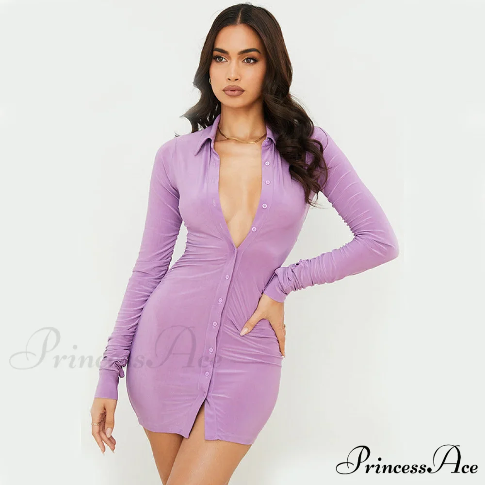 Vintage Single-breasted Mini Dress for Summer - Image 8