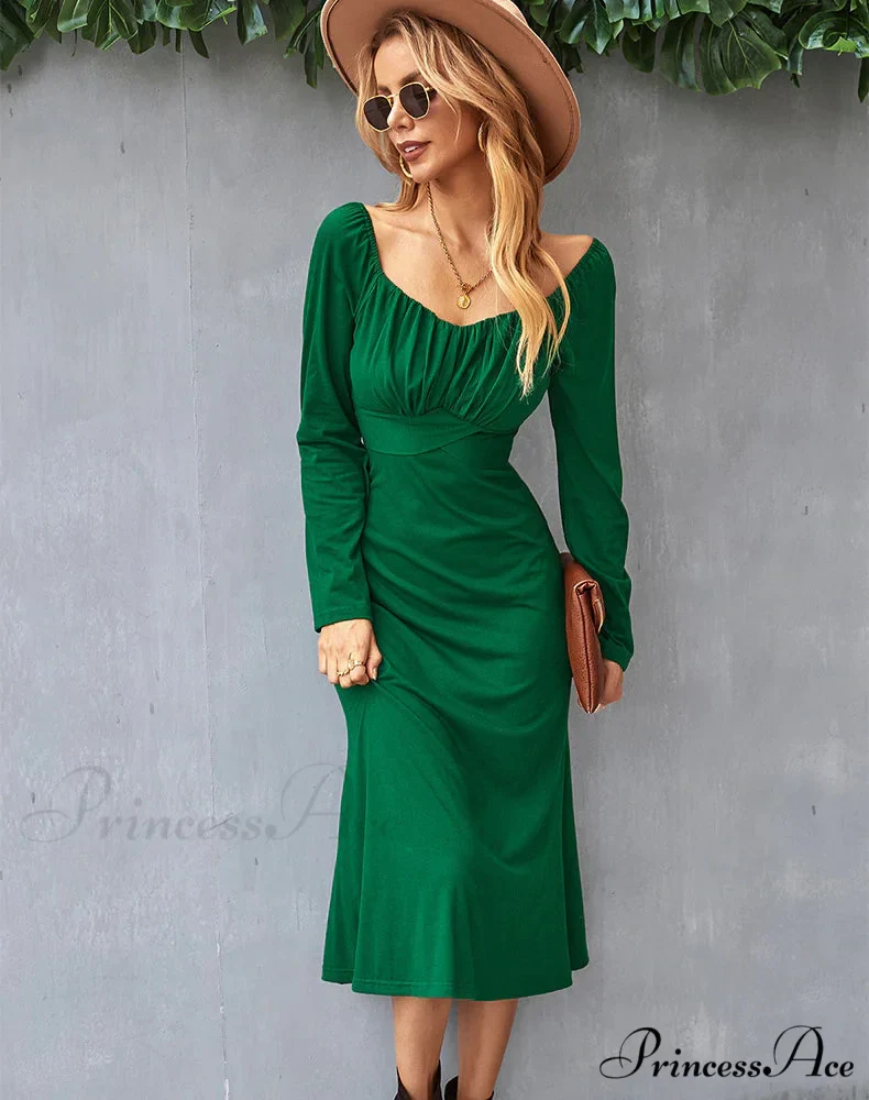 ROMANTIC DRESS - SOLID COLOR BOTTOMING - Image 3