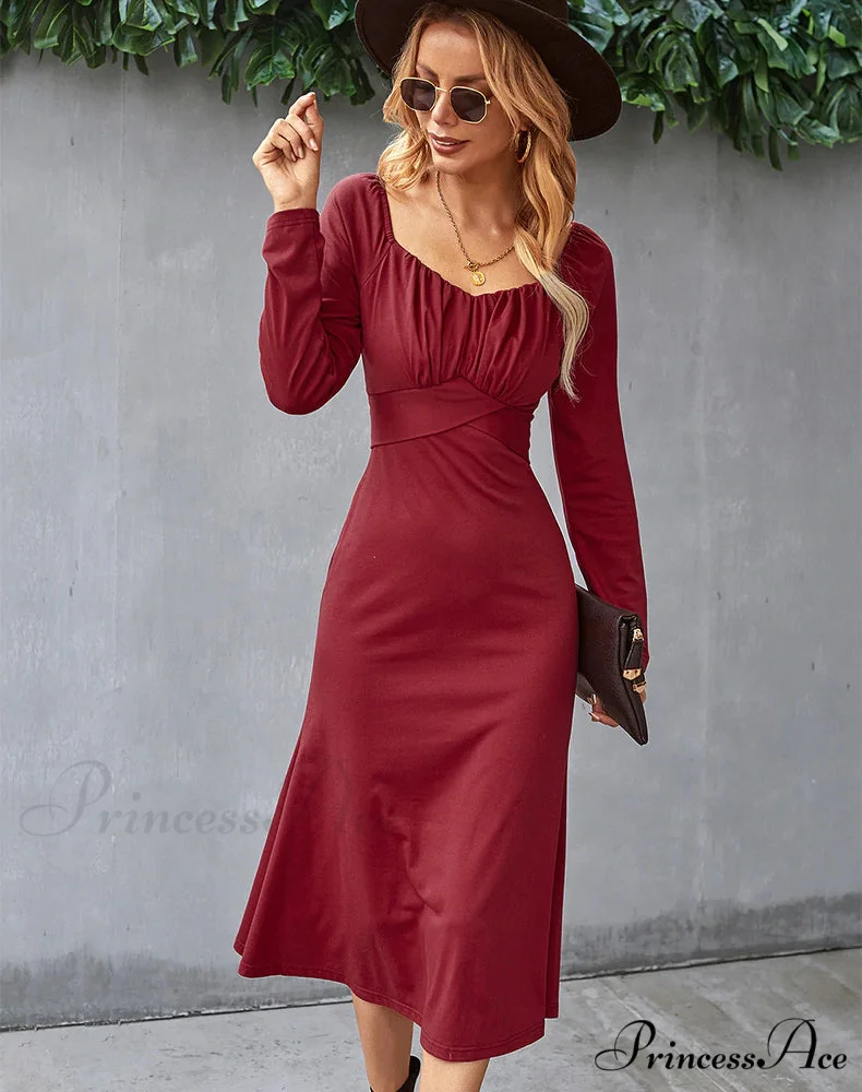 ROMANTIC DRESS - SOLID COLOR BOTTOMING - Image 5