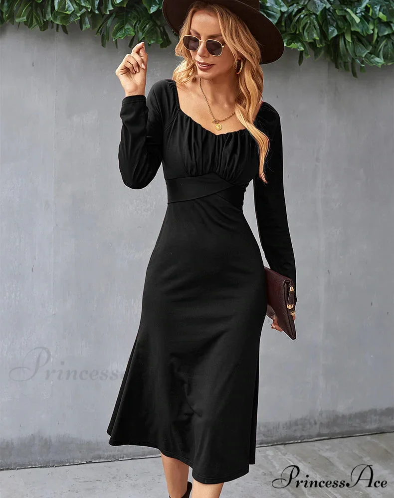 ROMANTIC DRESS - SOLID COLOR BOTTOMING - Image 7