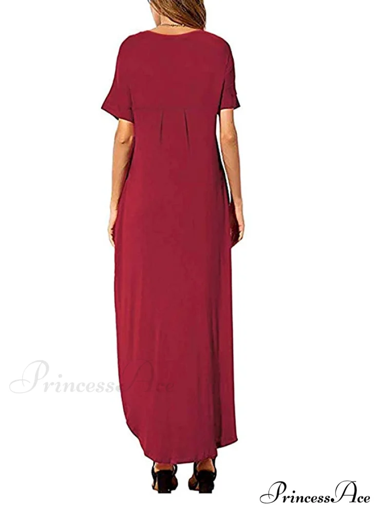 Summer Loose Pockets Long Dress for Women - Image 2