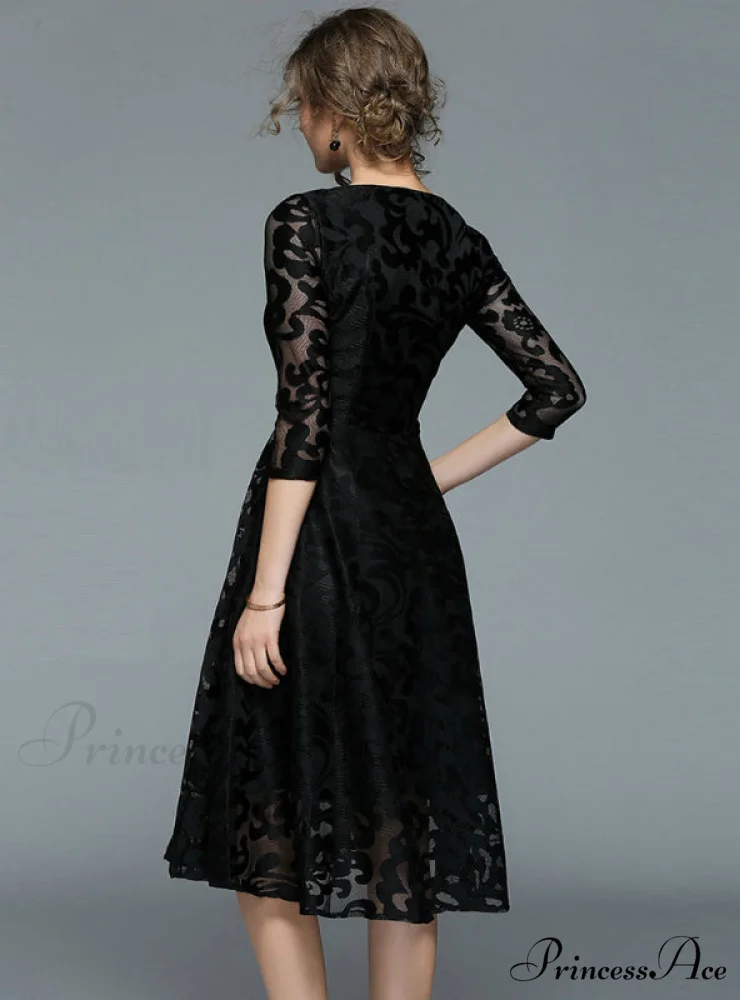Slim Ladies Party Dress Casual Lace Dresses - Image 5