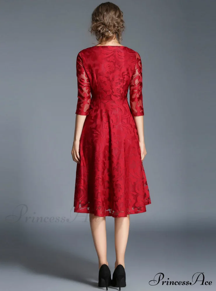 Slim Ladies Party Dress Casual Lace Dresses - Image 7