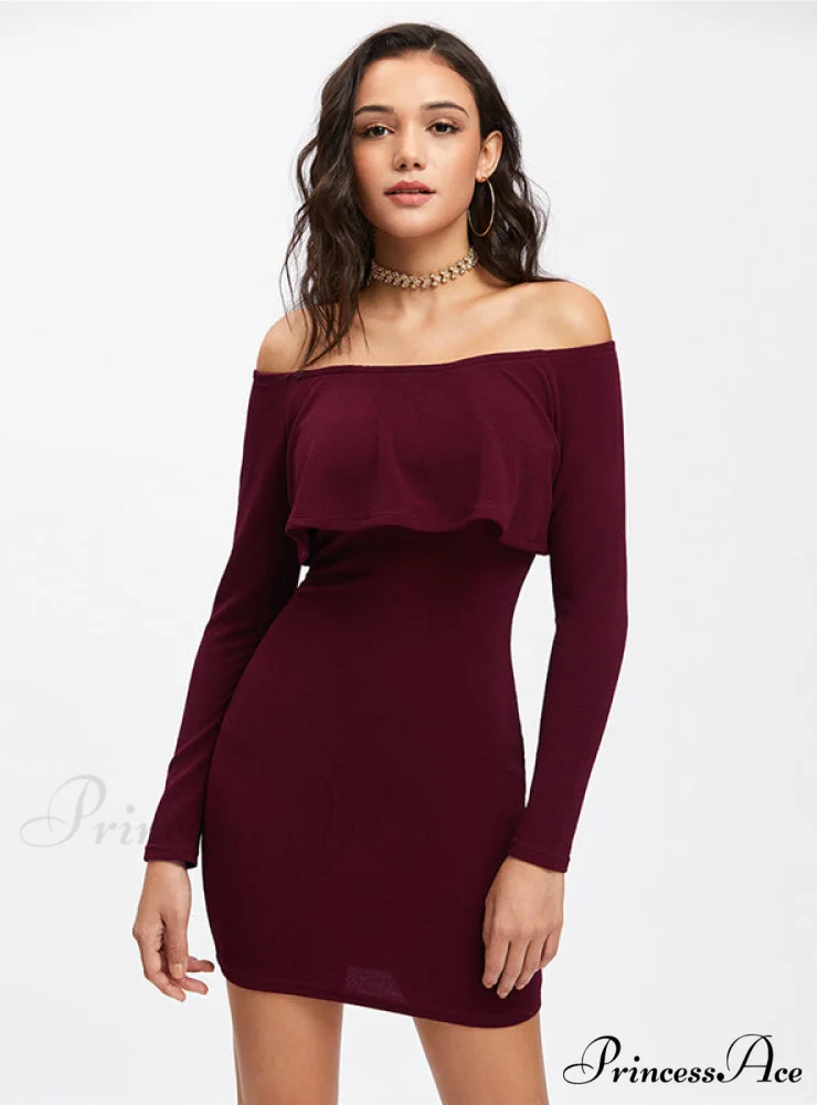 Womens Long Sleeve Mini Dress for Autumn and Winter - Image 4