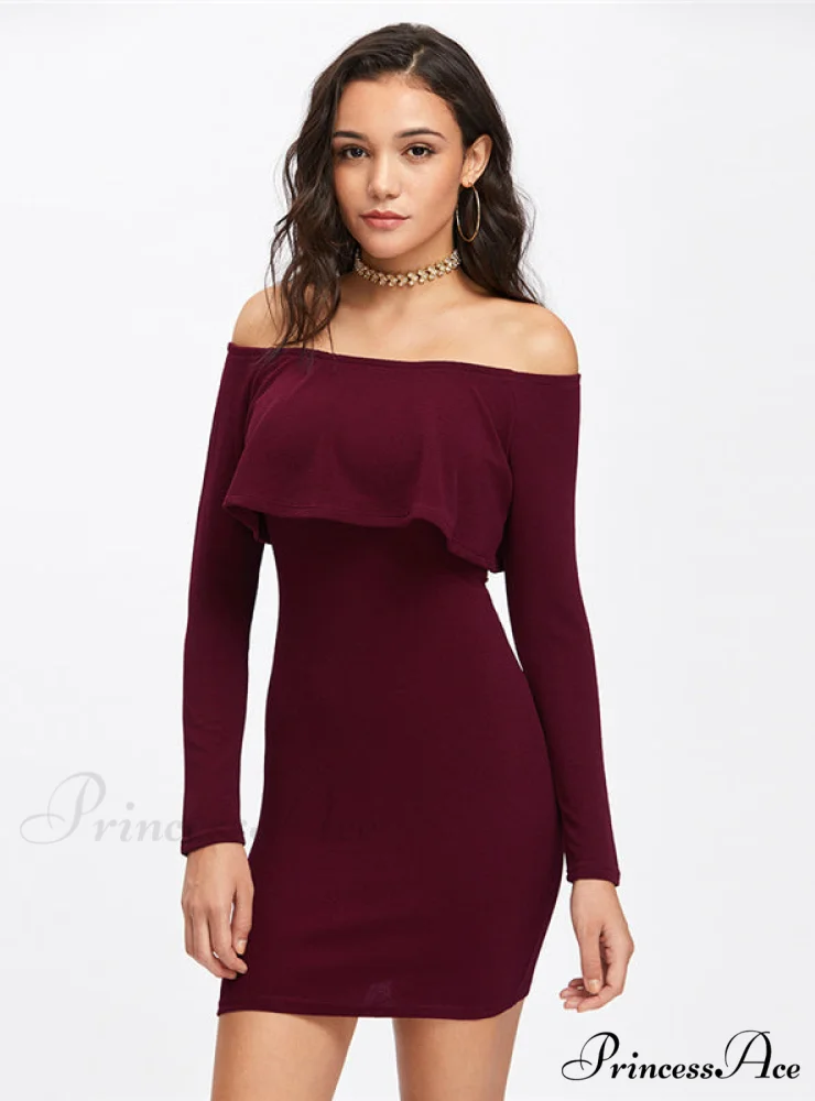 Womens Long Sleeve Mini Dress for Autumn and Winter - Image 5