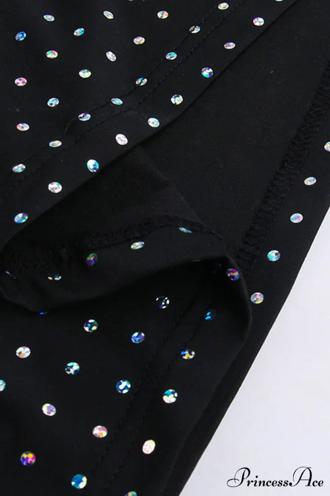 Rhinestone Mesh Cutout Dress - Image 13