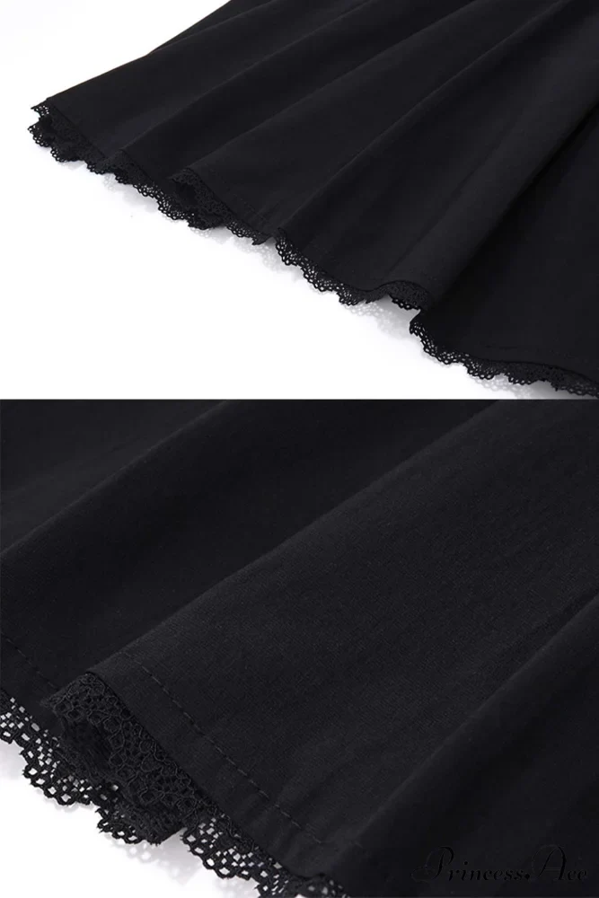 Square Neck Lace Mini Dress - Image 7