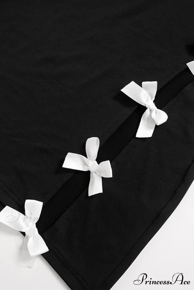 Cut Out Pack Hip Dress with Bow - Image 5