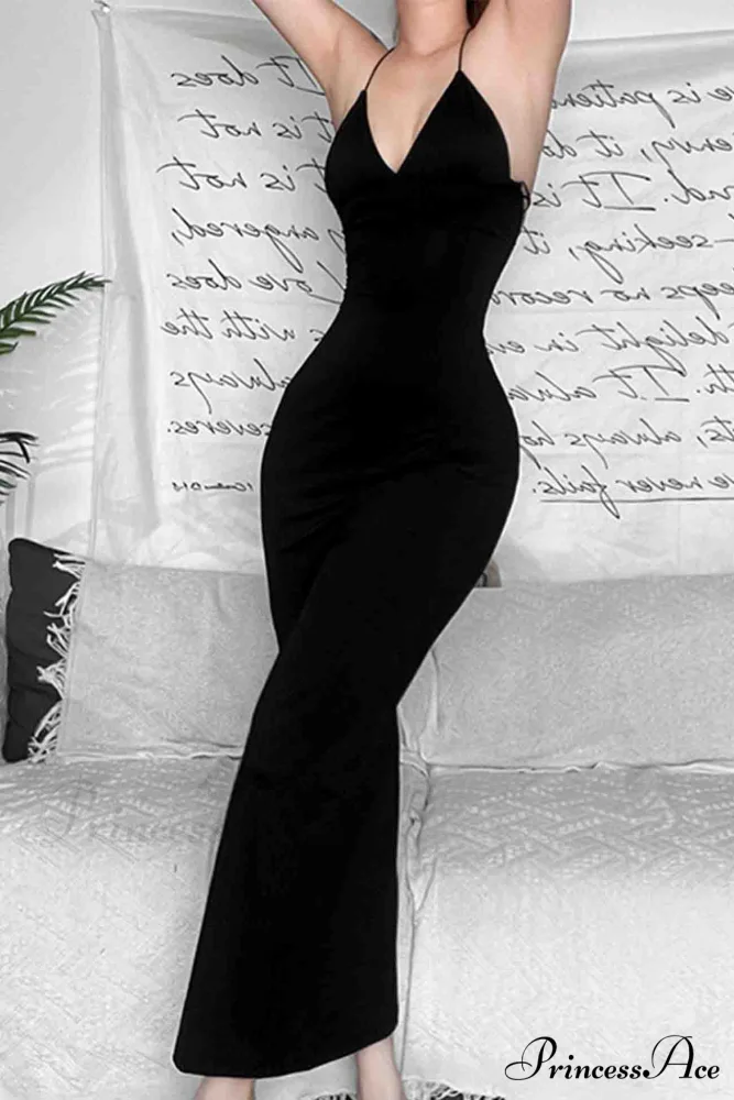 Butterfly Backless Midi Dress with Halterneck - Image 12