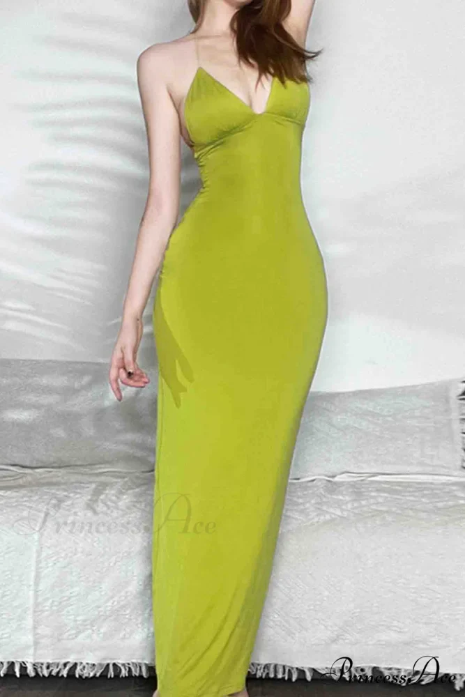 Butterfly Backless Midi Dress with Halterneck - Image 15