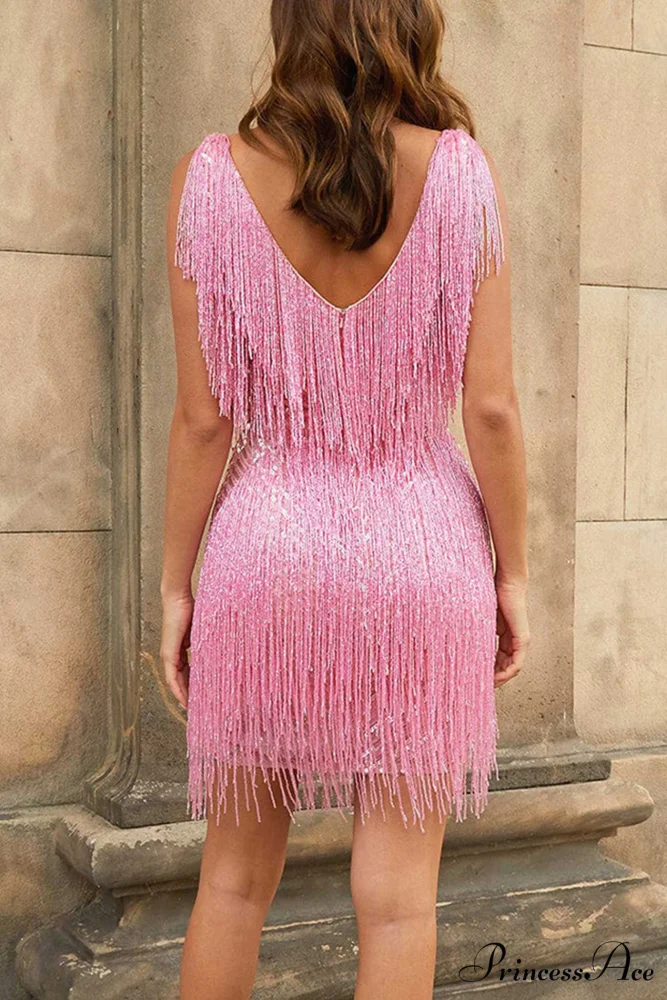Sequins Tassel Tank Dress - Image 6