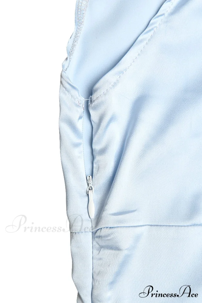 Satin Mini Dress with Lace Patchwork - Image 12