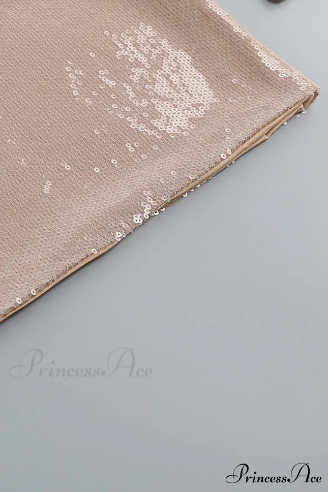 Sequins V Neck Flares Sleeve Pack Hip Dress - Image 11