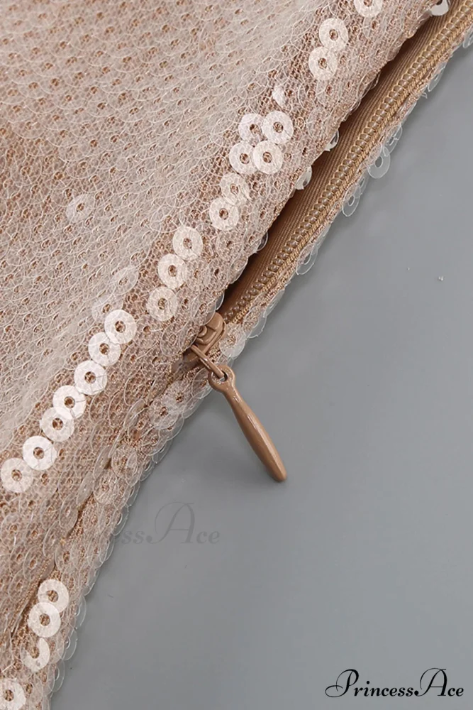 Sequins V Neck Flares Sleeve Pack Hip Dress - Image 13