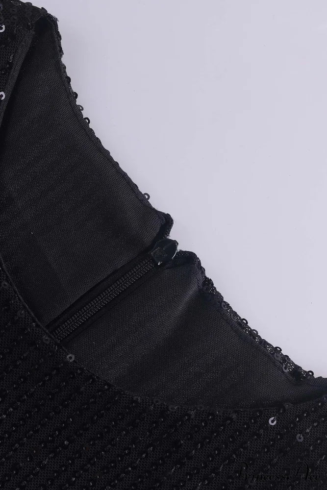 Sequins Flare Sleeve Dress - Image 6