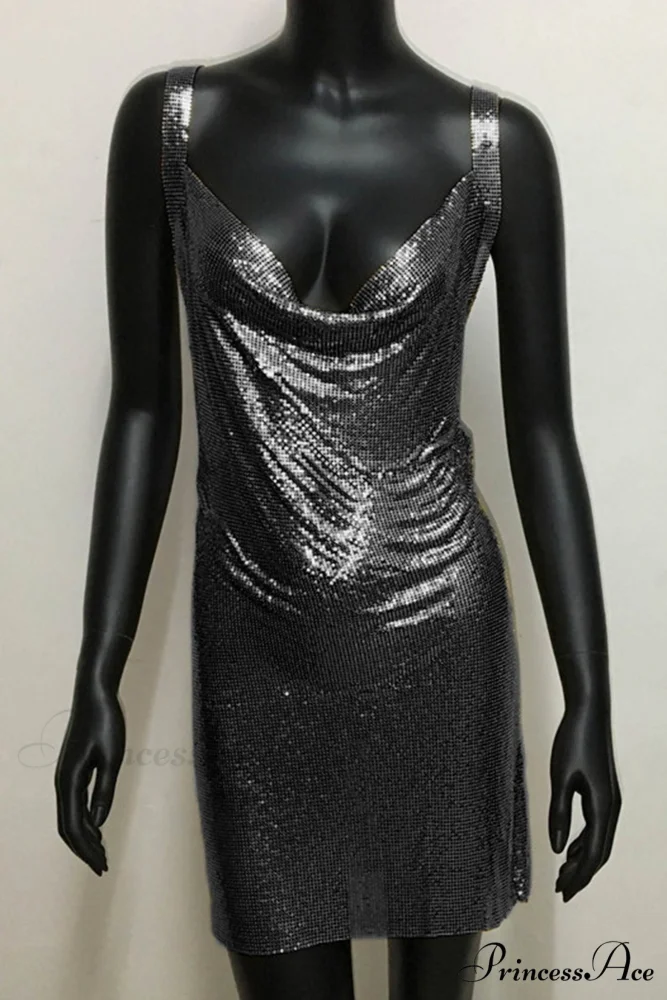 Sparkling Rhinestone Cami Dress - Image 11