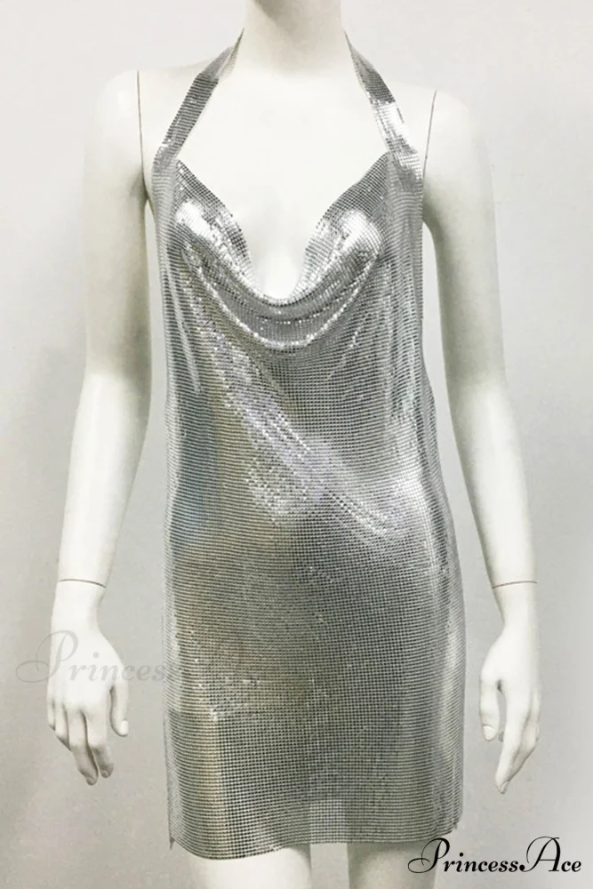 Sparkling Rhinestone Cami Dress - Image 13