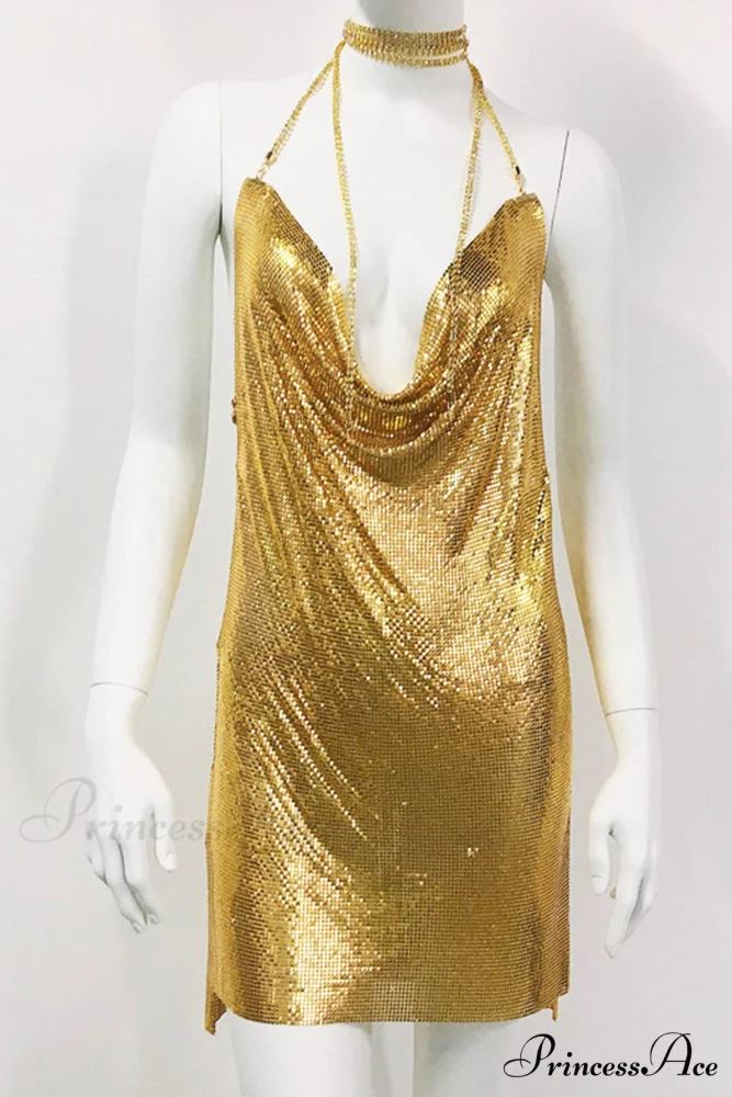 Sparkling Rhinestone Cami Dress - Image 5