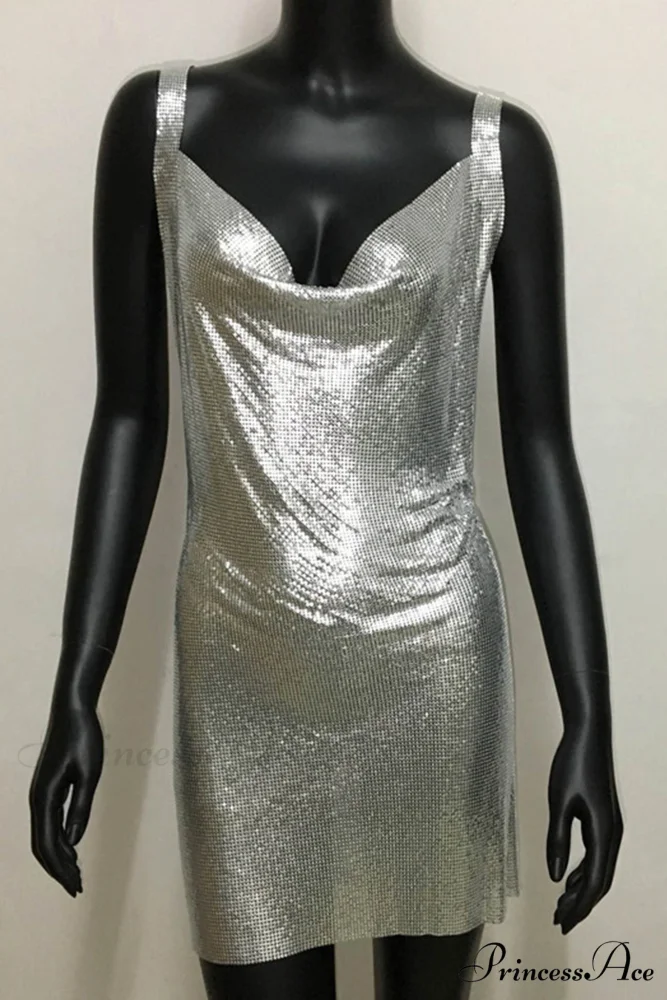 Sparkling Rhinestone Cami Dress - Image 8