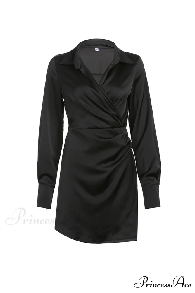 Cowl Neck Ruched Dress - Image 7
