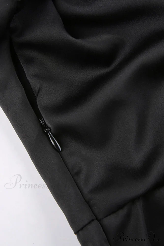 Cowl Neck Ruched Dress - Image 9
