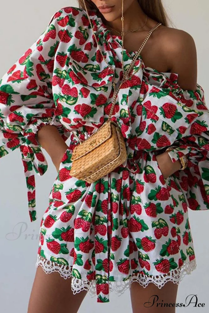 Strawberry Drop Shoulder Dress - Image 2