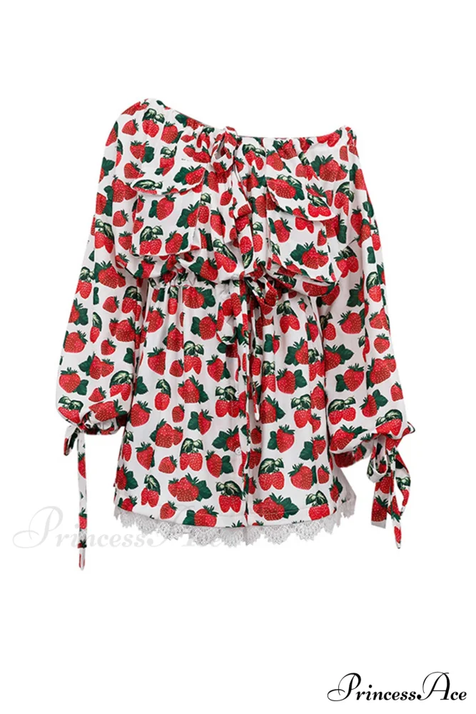 Strawberry Drop Shoulder Dress - Image 4