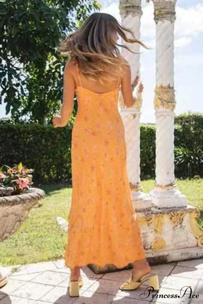 Ruffle Cami Dress with Low Cut - Image 9