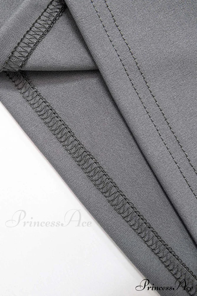 Grey Crew Neck Pack Hip Tank Dress - Image 10