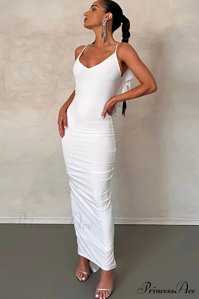 Ruffle Ruched Cami Dress - Image 2
