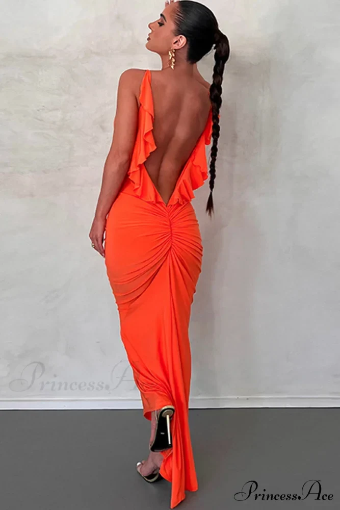 Ruffle Ruched Cami Dress - Image 5