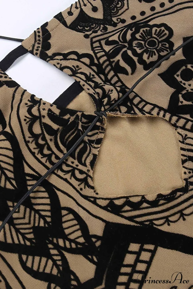 Floral Print Cutout Hip Dress Pack - Image 6