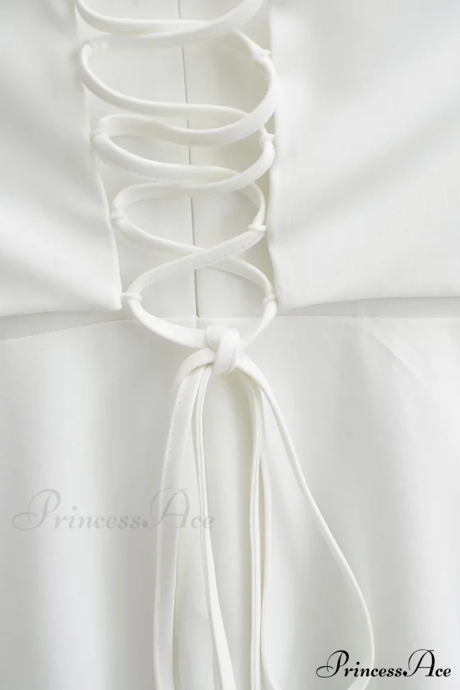 Strappy Lace Patchwork Corset Dress - Image 9