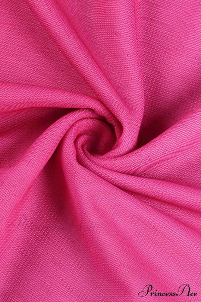 Pink Ombre Strapless Dress - Image 6