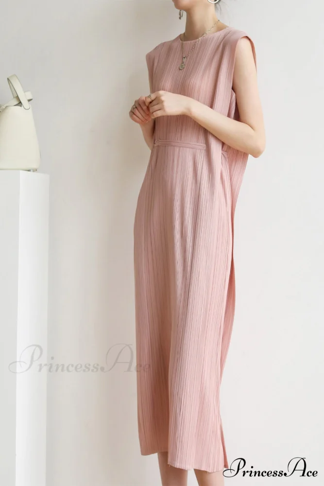 Ruched Lace-Up Midi Dress