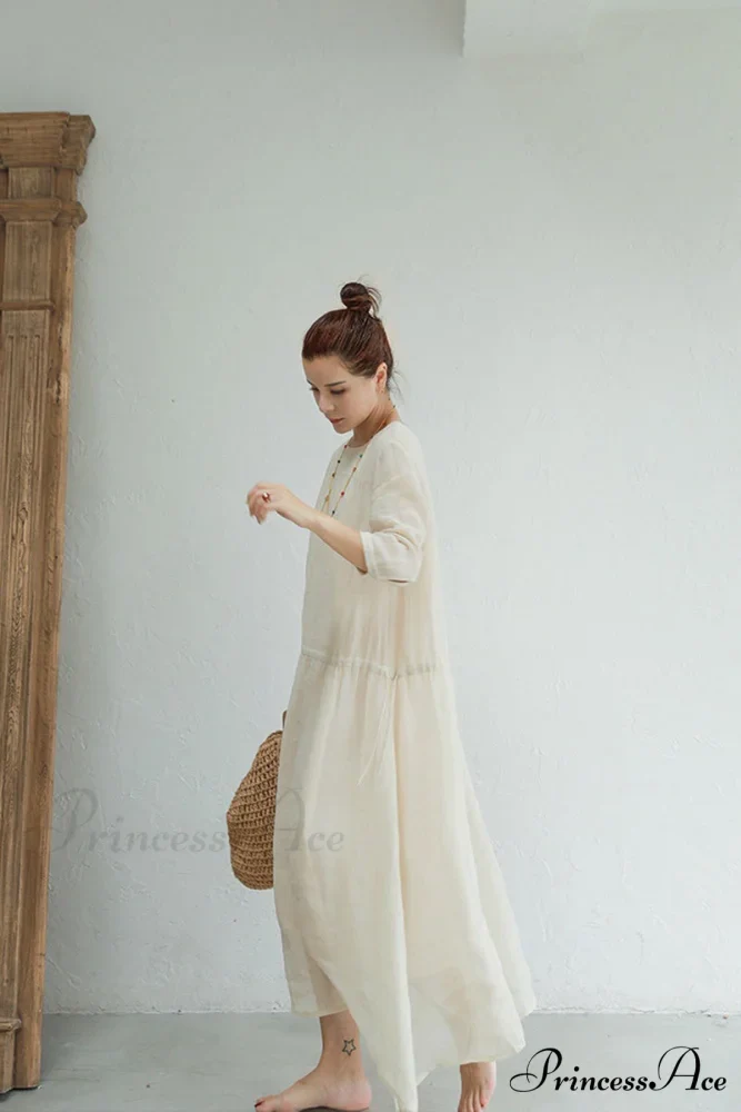 Ramona Dress in Ramie fabric - Image 10