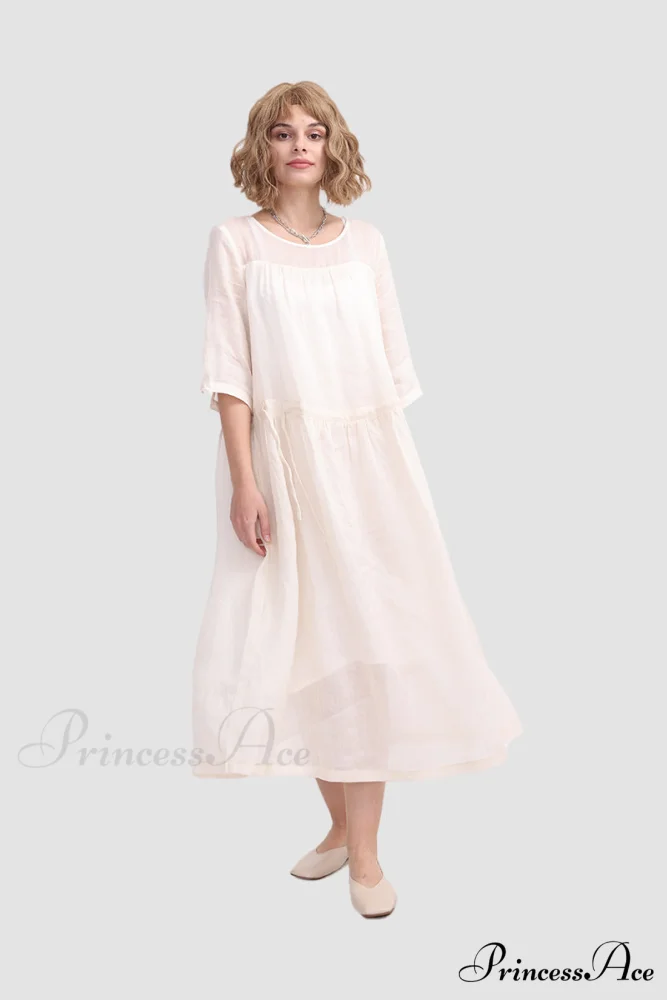 Ramona Dress in Ramie fabric - Image 2