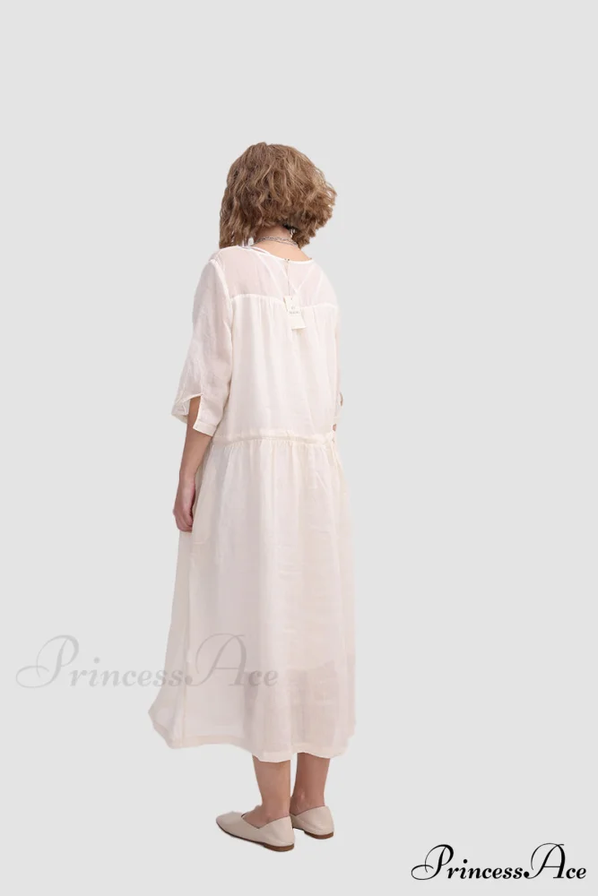 Ramona Dress in Ramie fabric - Image 4