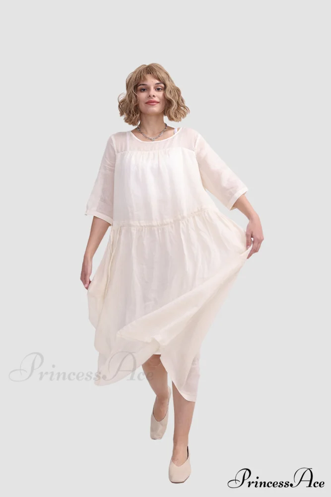 Ramona Dress in Ramie fabric - Image 5