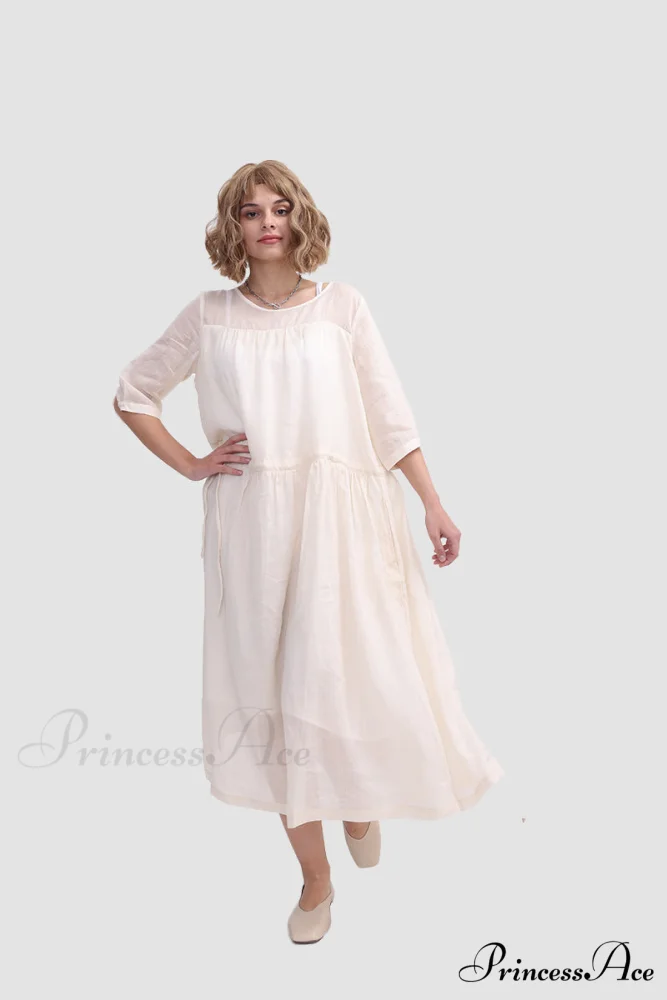 Ramona Dress in Ramie fabric - Image 6